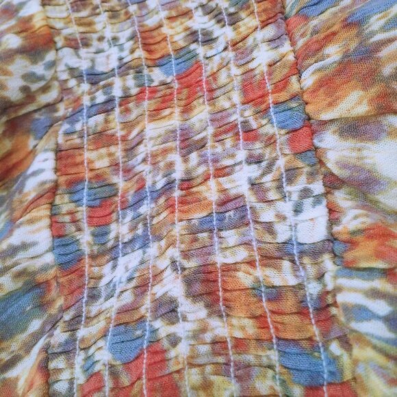 Gypsies+Moondust Tiered Ruffle Mini Sun Dress Lady-L Knot-Straps Smocked HiWaist - Picture 14 of 14